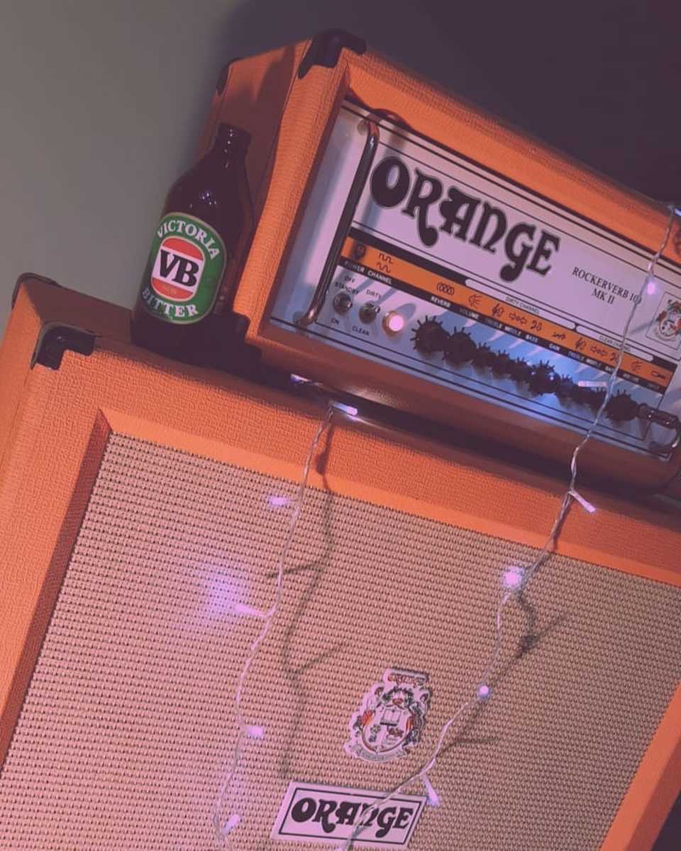 Metal Music Gear Setup by cooper featuring Orange Rockerverb MKII 100-Watt Tube Guitar Amp Head