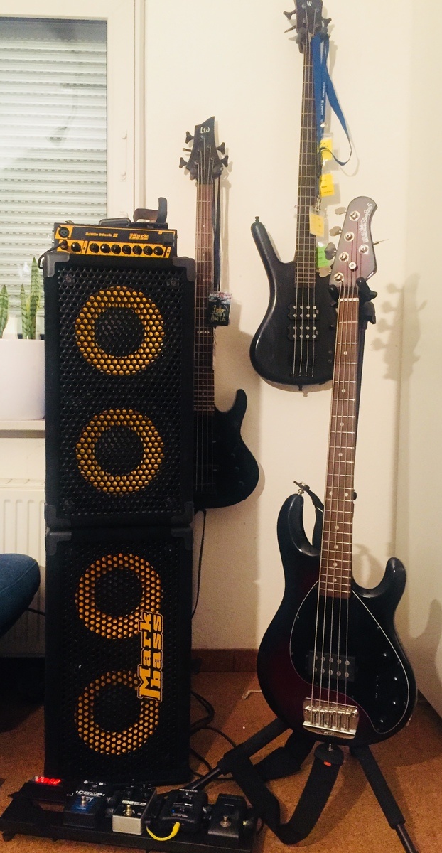 Music Gear Setup by rockbasser featuring Music Man Stingray 5H NT