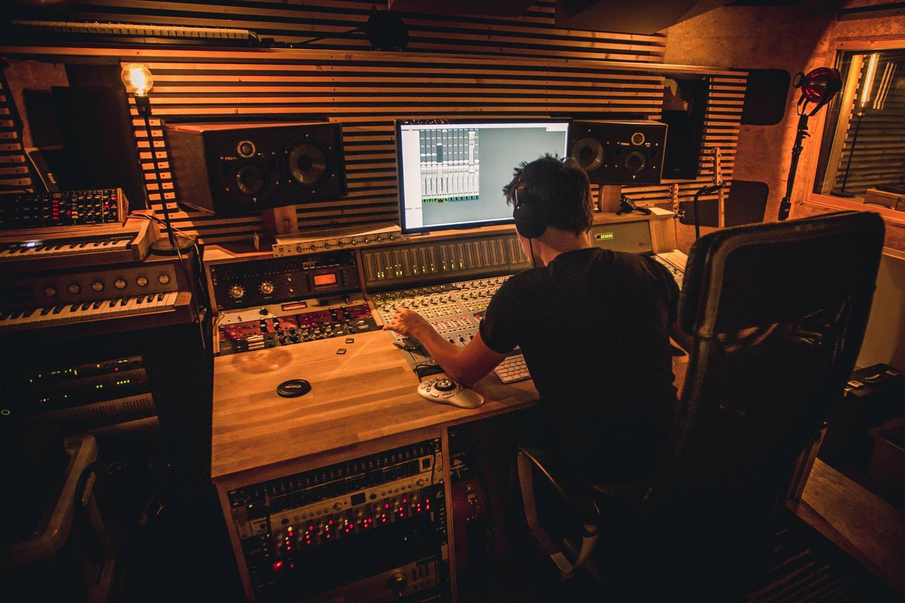 Electronic Studio Setup by jeroengeerinck featuring Golden Age Project Pre-73 MKII, Warm Audio WA76, and Focal Trio6 Be
