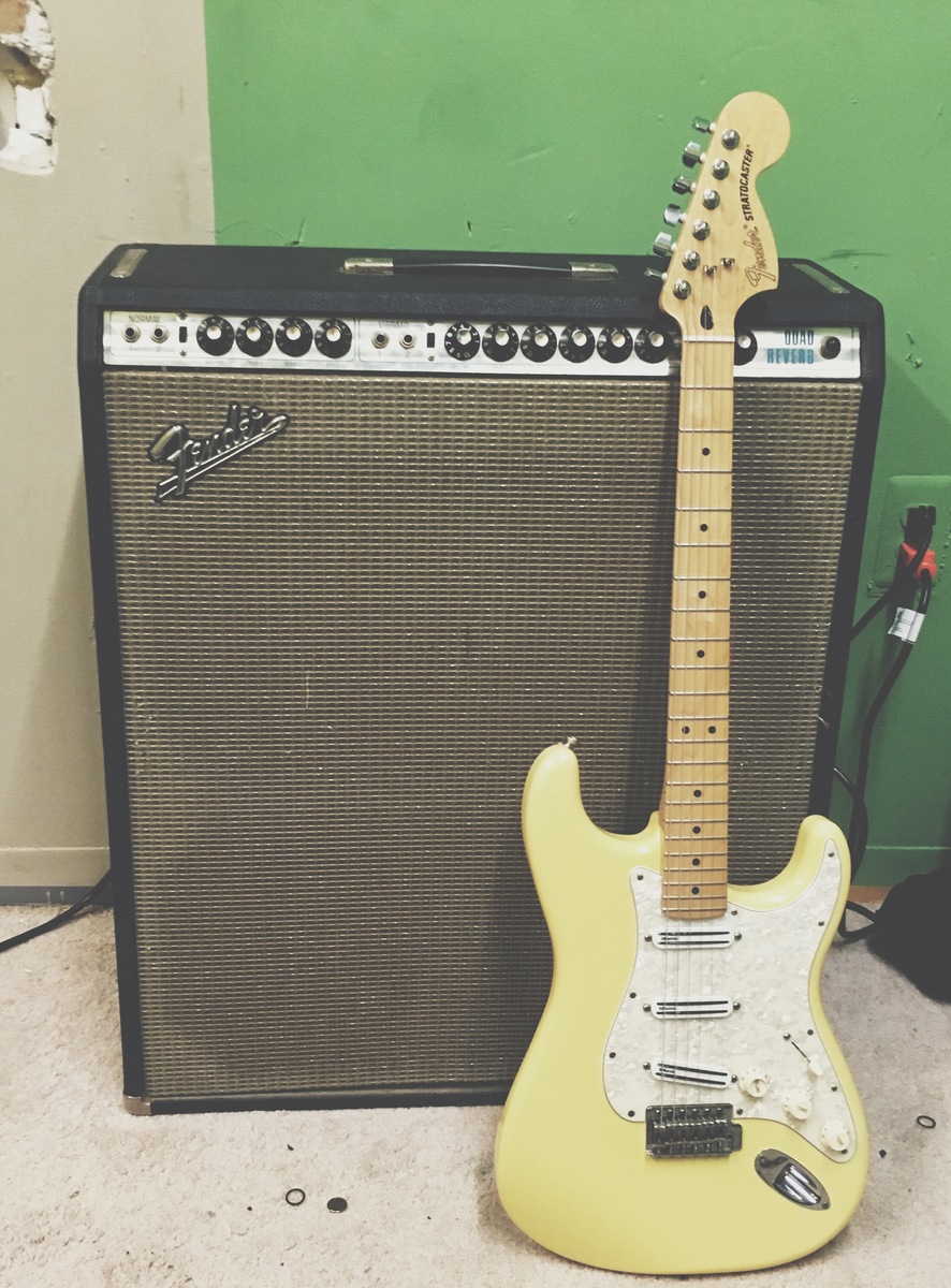 Music Gear Setup by ajbmuller featuring Fender Quad Reverb Silverface 1972