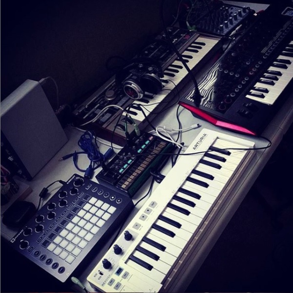 Electronic Synth Setup by jaydontplay featuring Korg Volca FM and Arturia Keystep