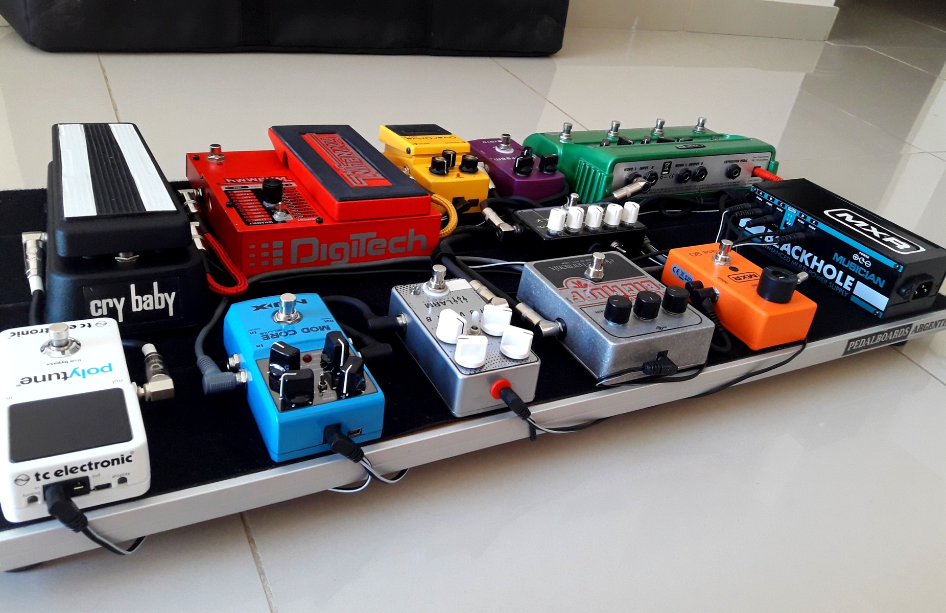 Metal Music Gear Setup by muserhead featuring NUX Mod Core, DigiTech WH-5 Whammy V, and Dunlop GCB-95 Cry Baby and 3 more pieces of gear