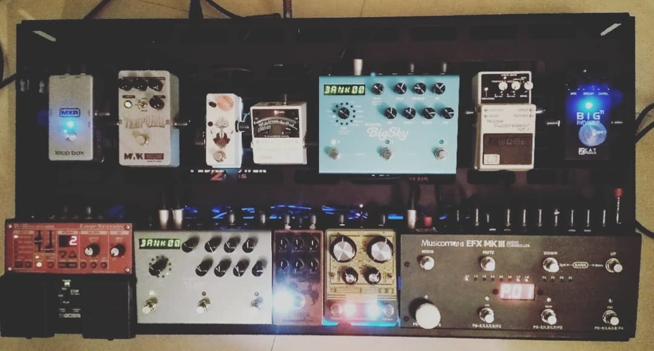 Metal Music Gear Setup by emanuele_zavo_kuadra featuring Strymon BigSky, Musicom LAB / EFX MK-III PLUS, and Boss RC-30 Loop Station and 6 more pieces of gear