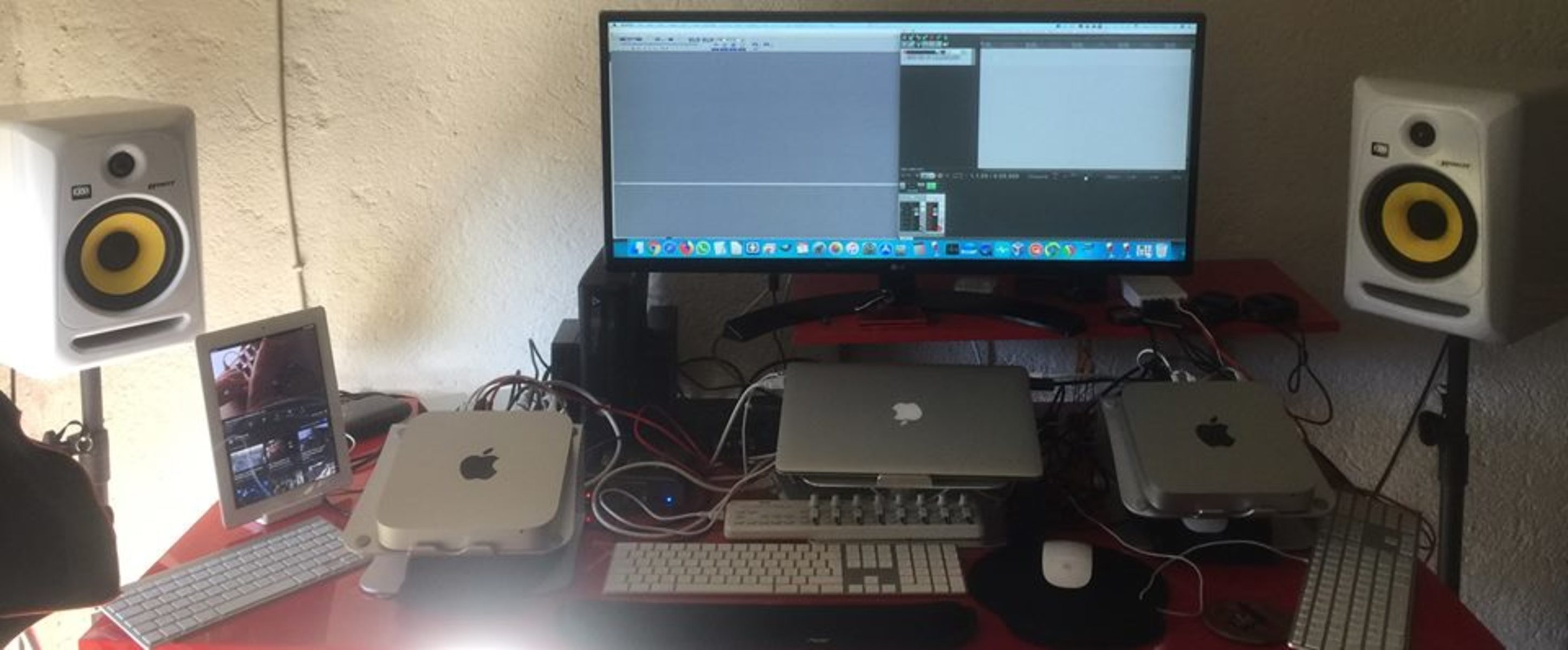 Music Gear Setup by stuartrochabrunt featuring KRK Rokit RP6 G3 White Edition