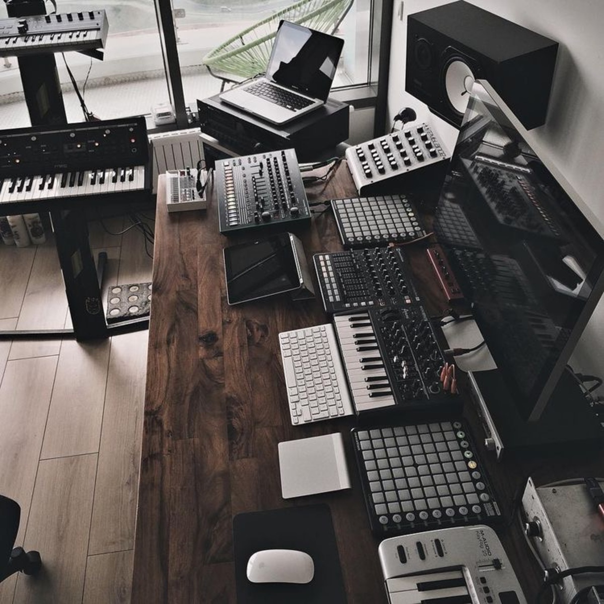 Novation Music Gear Setup by asotamusic featuring Novation Launchpad Mini MIDI Controller and Roland AIRA TR-8