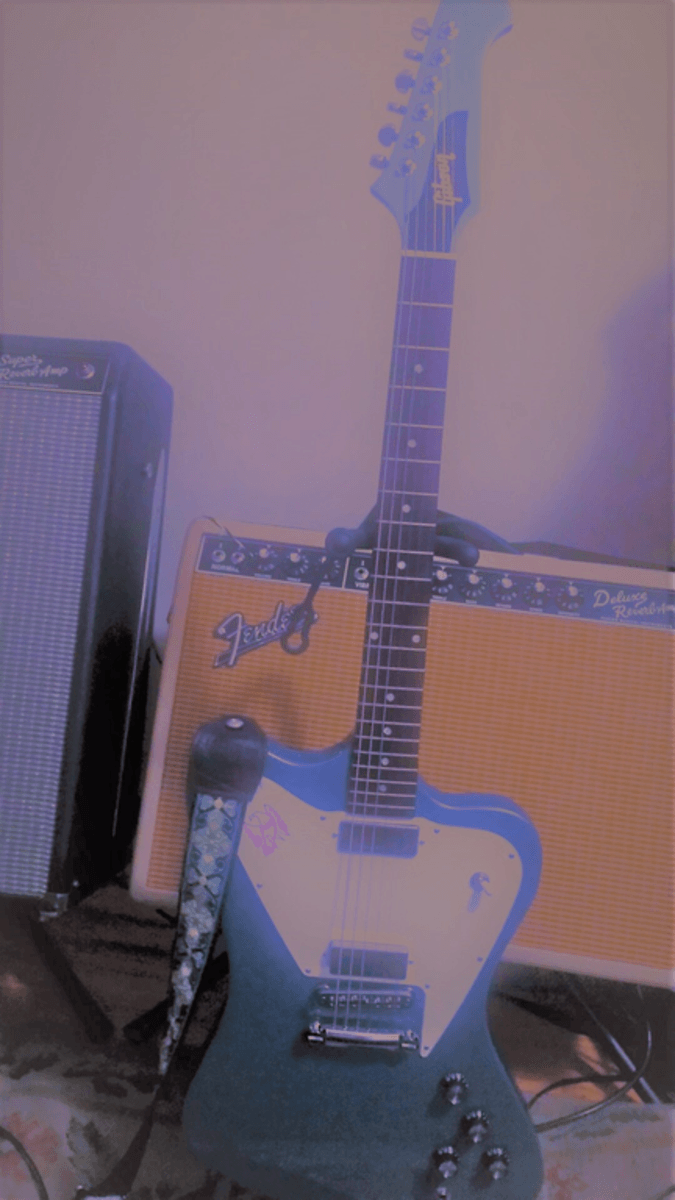 Music Gear Setup by skilesp featuring Fender 65 Deluxe Reverb Blondie LTD