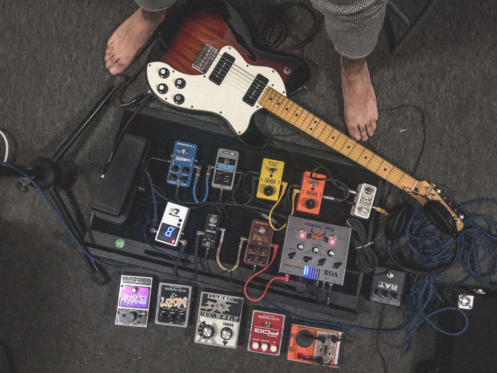 Music Gear Setup by omarevv featuring MXR M101 Phase 90