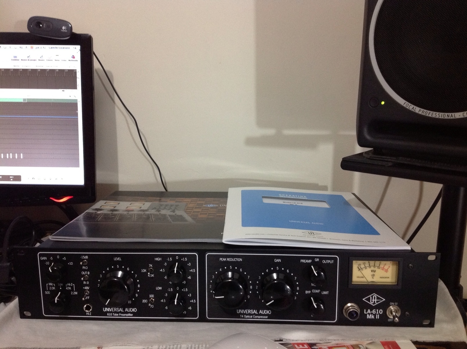 Electronic Studio Setup by camilolizarazo featuring Universal Audio LA-610 Mk II