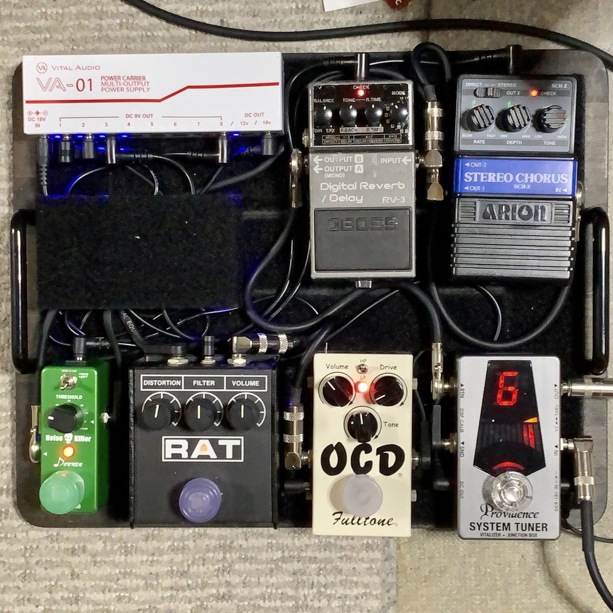 Music Gear Setup by kenichi_aoyama featuring Fulltone OCD, Pro Co RAT 2, and Boss RV-3 Digital Reverb/Delay and 2 more pieces of gear