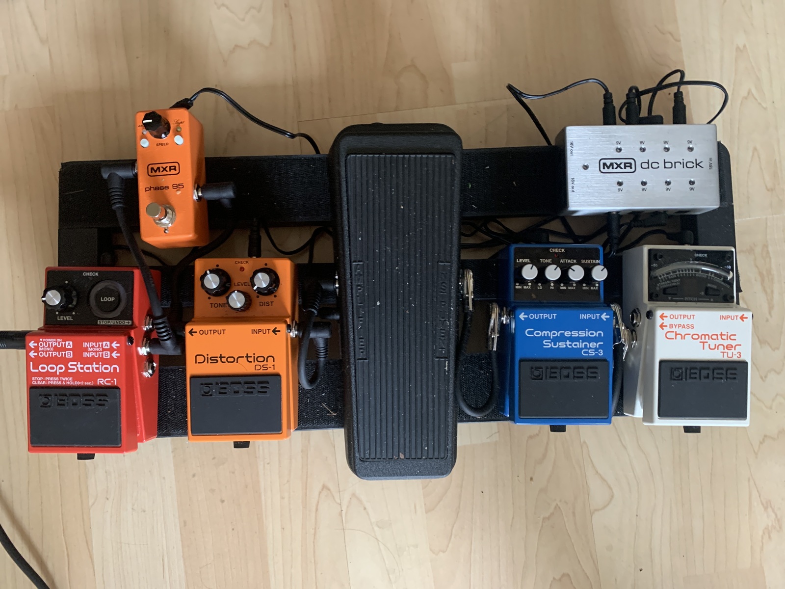 Boss Music Gear Setup by joseph_mcgovern featuring Boss TU-3 Chromatic Tuner, Boss CS-3 Compression Sustainer, and Boss DS-1 Distortion and 4 more pieces of gear
