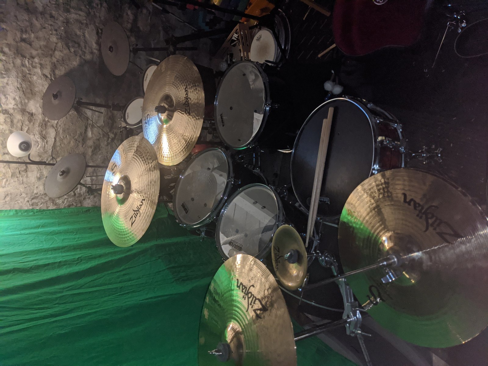 Metal Drum Kit by sergeyjoseph featuring Zildjian Zil-Bel Large, Tama Imperialstar, and Zildjian S Series Medium-Thin Crash Cymbal - 18" and 5 more pieces of gear