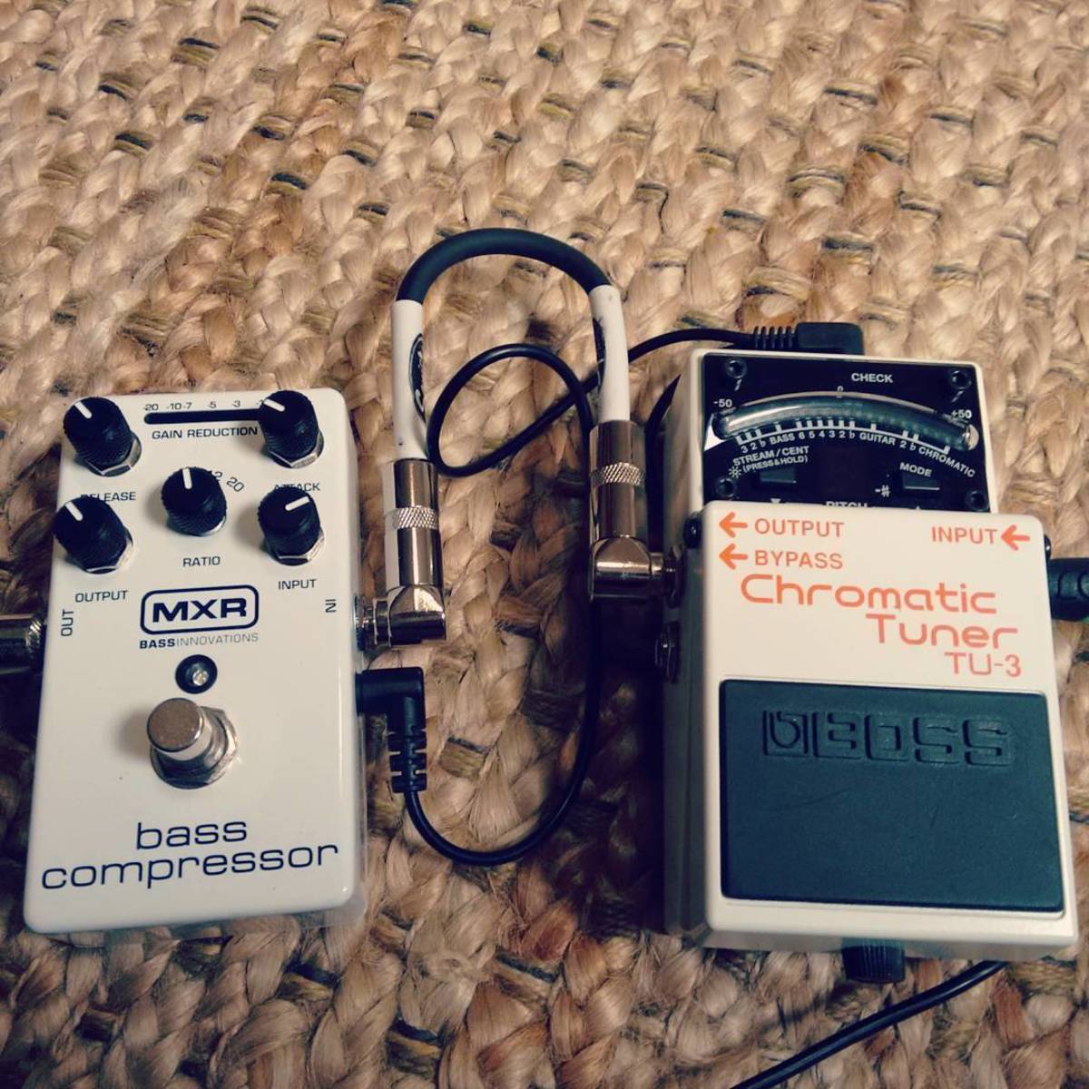 Boss Music Gear Setup by thedawnretreat featuring Boss TU-3 Chromatic Tuner and MXR M87 Bass Compressor