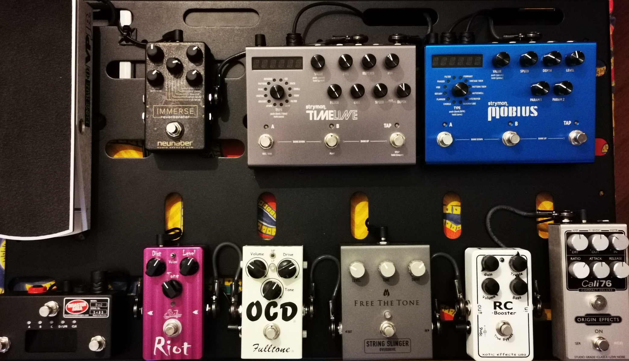 Pedalboard by simone_caffe featuring Fulltone OCD, Xotic Effects RC Booster, and Ernie Ball 6180 VP JR. Passive Volume Pedal and 6 more pieces of gear