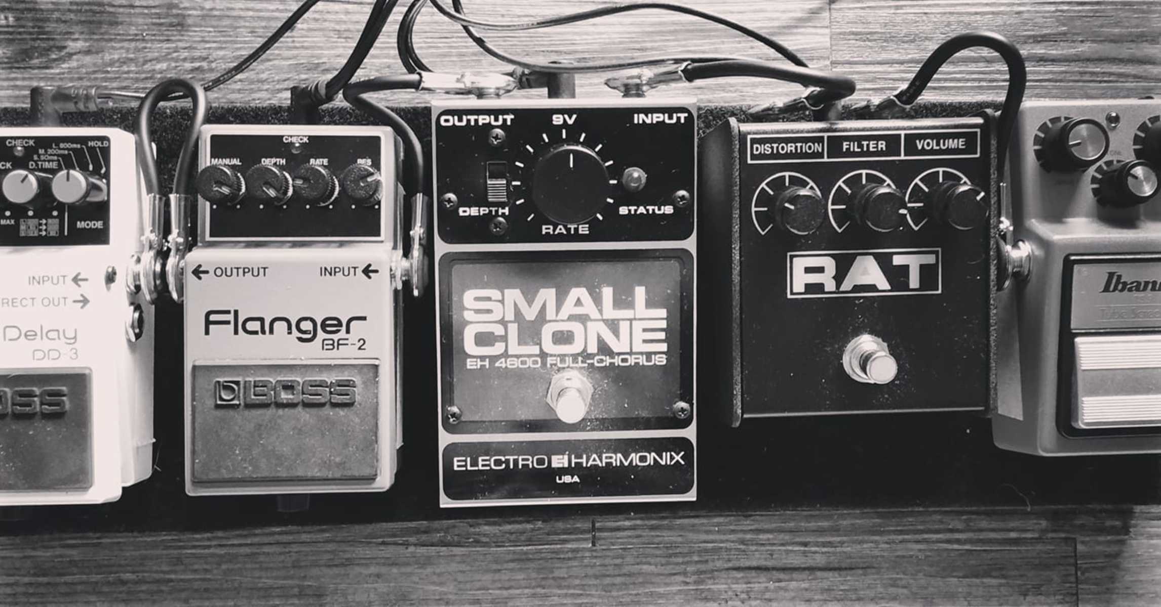 Boss Music Gear Setup by bino_fernandez featuring Ibanez TS9 Tube Screamer, Pro Co RAT 2, and Boss DD-3 Digital Delay and 2 more pieces of gear