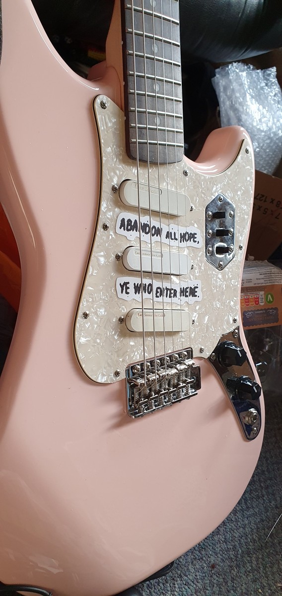 Music Gear Setup by aly_mcnab featuring Squier Paranormal Cyclone