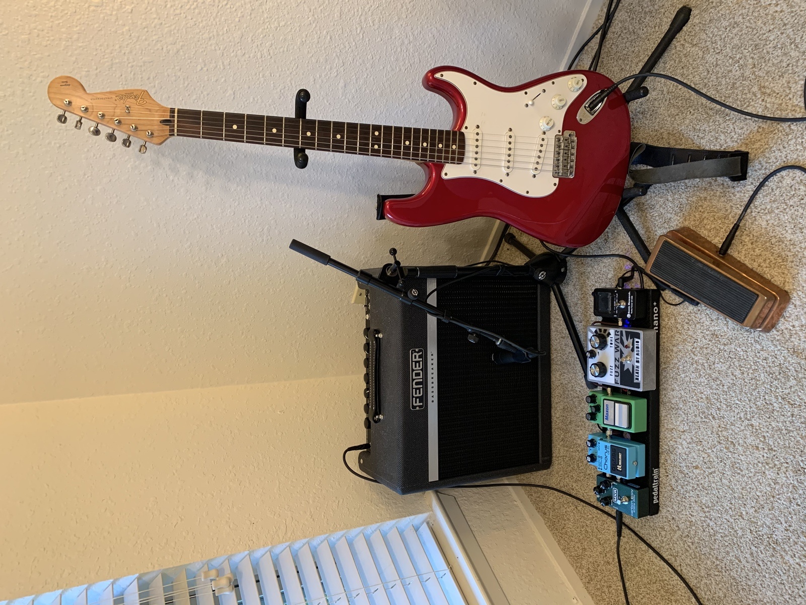 Pedalboard by michael featuring Shure SM57, Dunlop GCB-95 Cry Baby, and MXR M169 Carbon Copy and 12 more pieces of gear