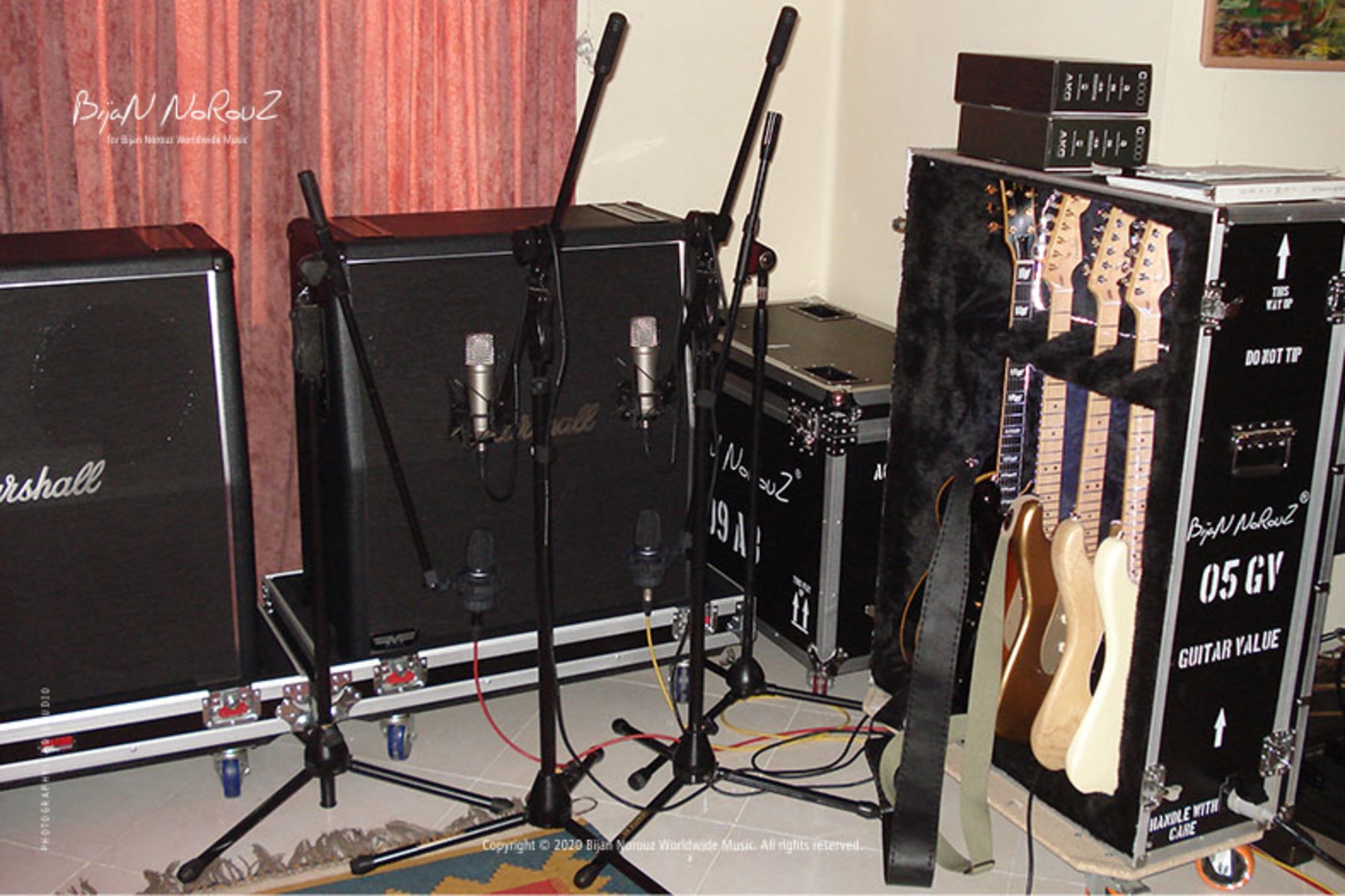 Fender Music Gear Setup by bijannorouz featuring Marshall MF280 Mode Four 280-Watt 4X12 Cab, Fender American Original '50s Stratocaster, and Fender Classic Player 50s Stratocaster and 4 more pieces of gear