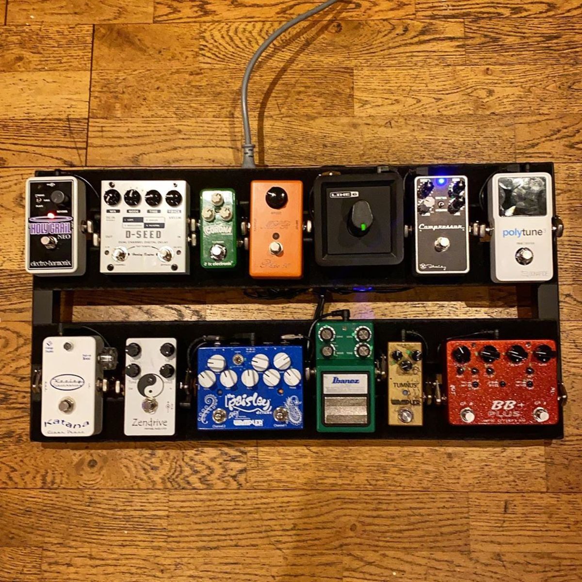 Country Pedalboard by pkrul featuring TC Electronic PolyTune 3, Keeley Compressor Plus, and Line 6 Relay G10 and 9 more pieces of gear