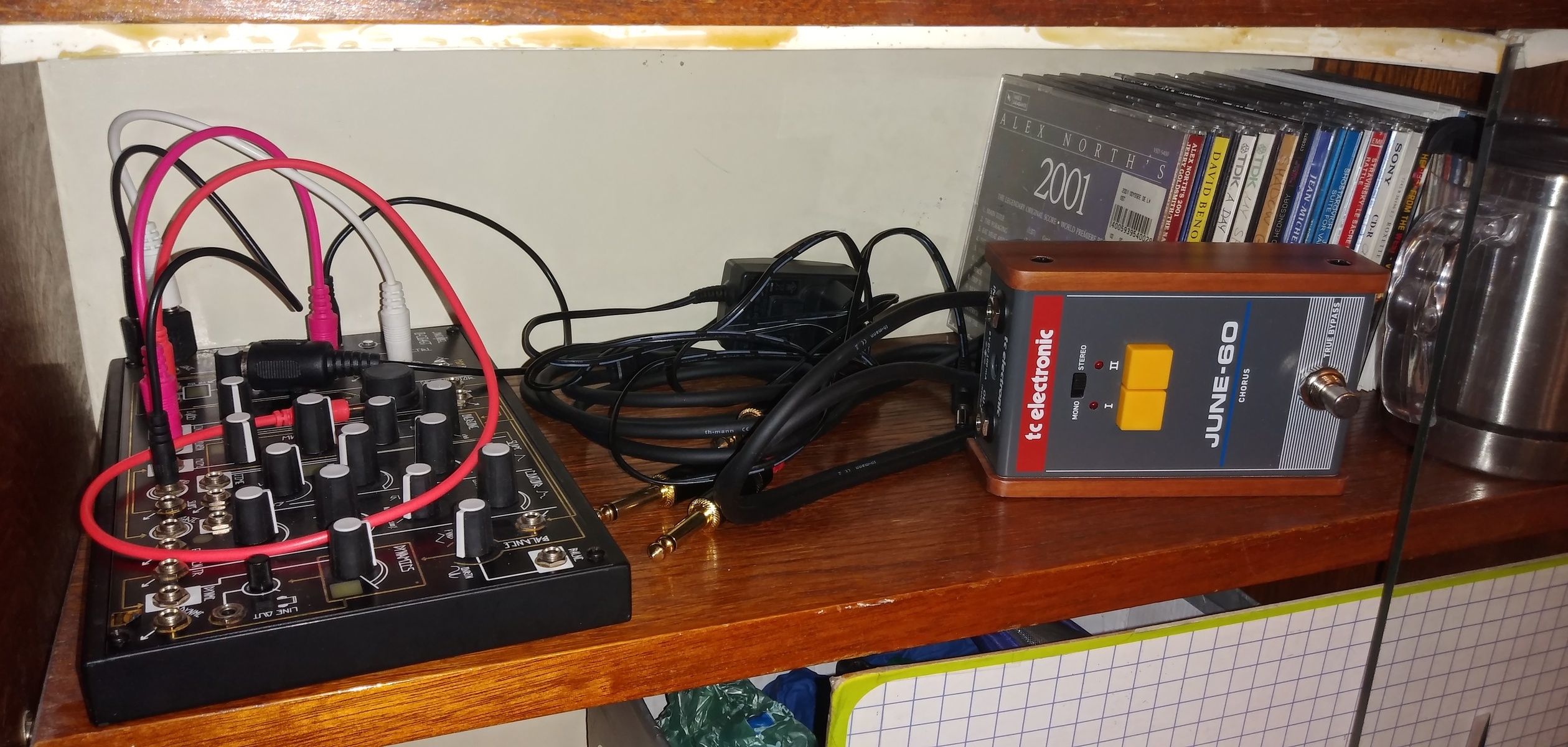 Electronic Synth Setup by bukkara_tsuppa featuring Make Noise 0-Coast and TC Electronic June-60 Chorus Pedal