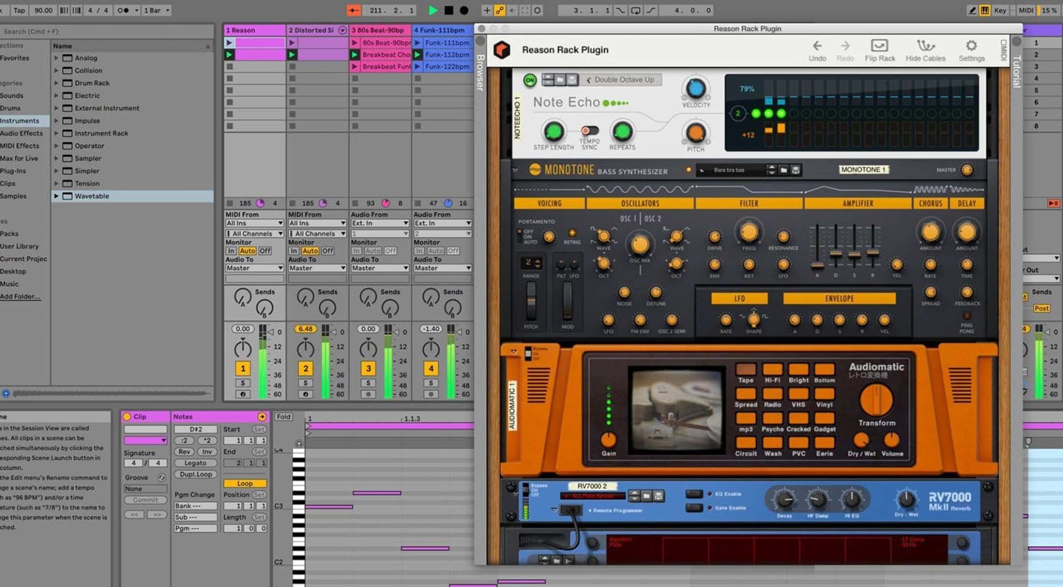 Music Gear Setup by amarilis featuring Reason Studios Rack