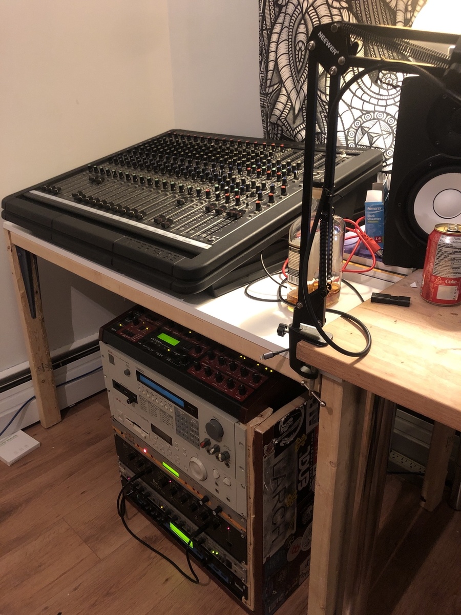 Electronic Studio Setup by sounds_past_midnight featuring Access Virus B, Akai S950 MIDI Digital Sampler, and Jomox Airbase 99 and 3 more pieces of gear