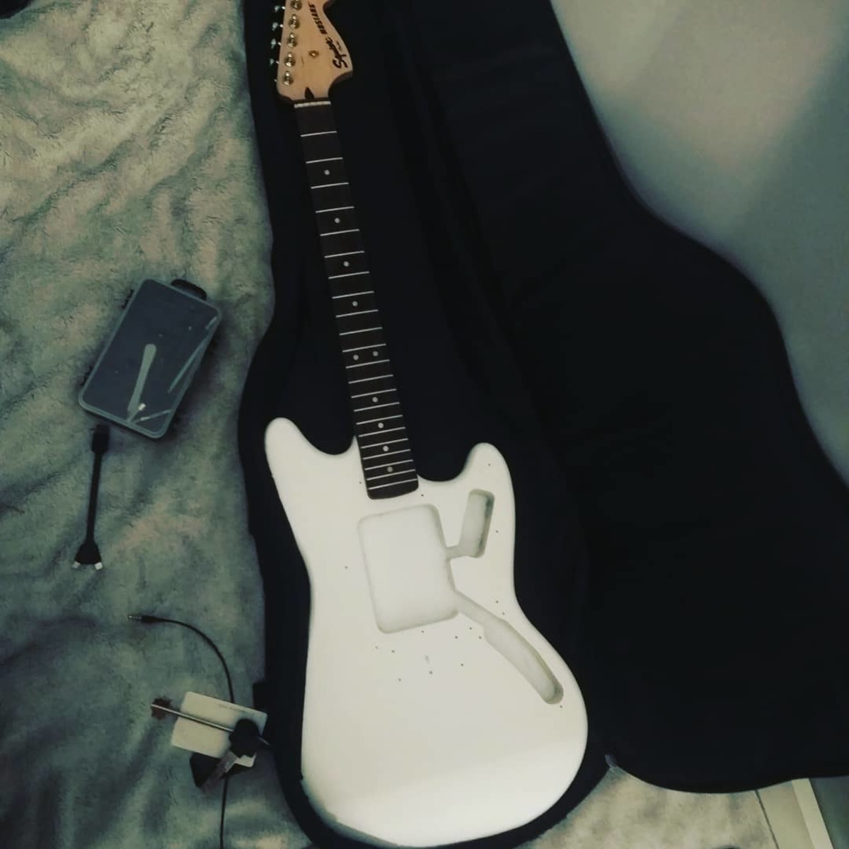 Metal Music Gear Setup by enot1k_maks featuring Squier Bullet Mustang HH