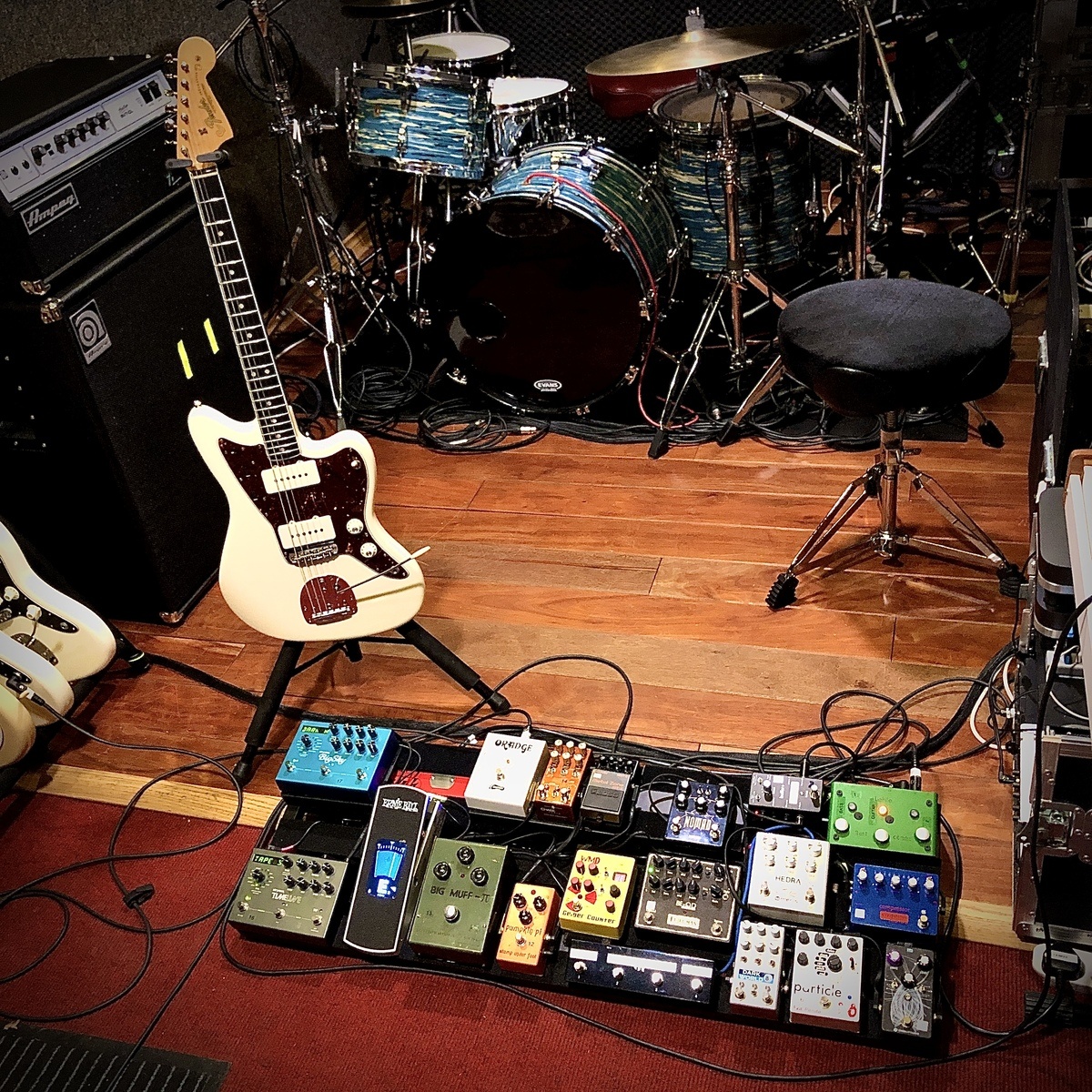 Strymon Music Gear Setup by godisanastronaut featuring Strymon BigSky, Strymon TimeLine, and Red Panda Lab Particle and 1 more piece of gear