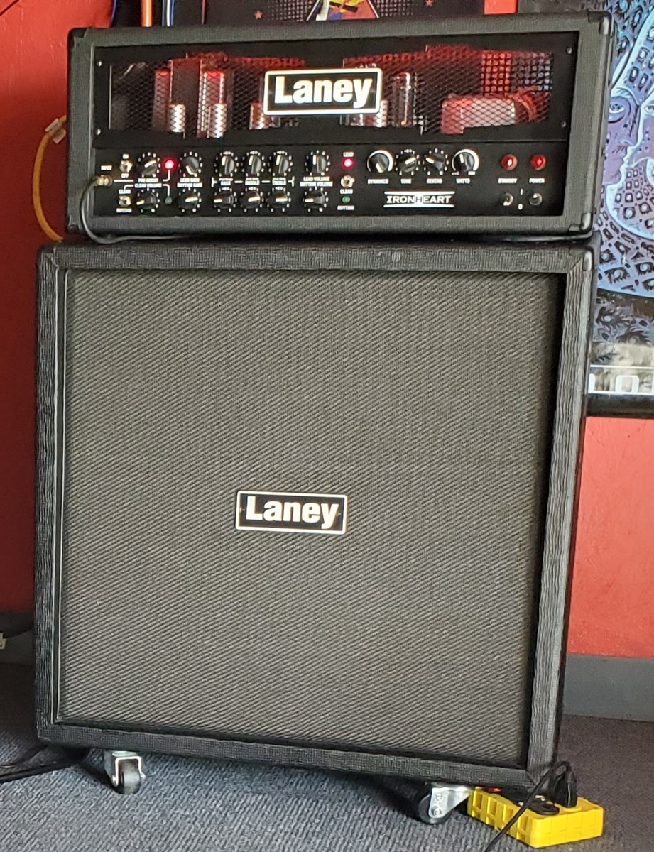 Music Gear Setup by brian_t_o_banion featuring Laney Ironheart IRT120H and Laney Ironheart 4x12'' Straight Cabinet