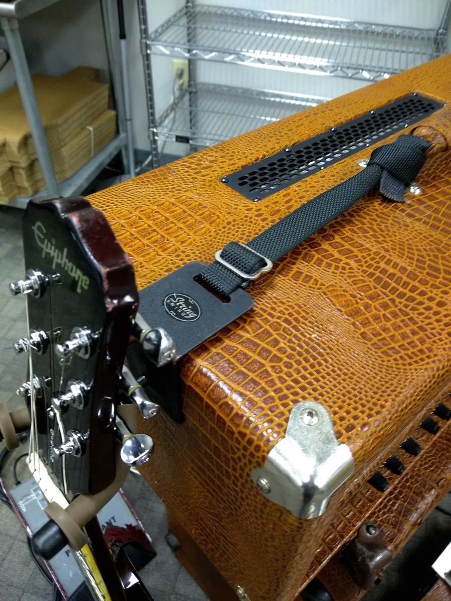 Music Gear Setup by redgtrrocker featuring String Swing Clip-On Amp Hanger