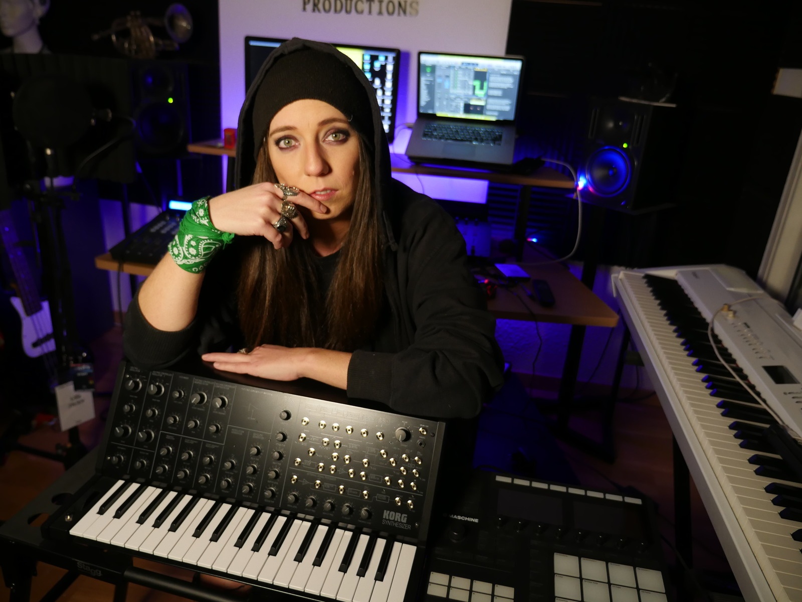 Electronic Synth Setup by ullieswan featuring Korg MS-20 Mini, icon Q-con Pro, and Roland FP-7 and 1 more piece of gear