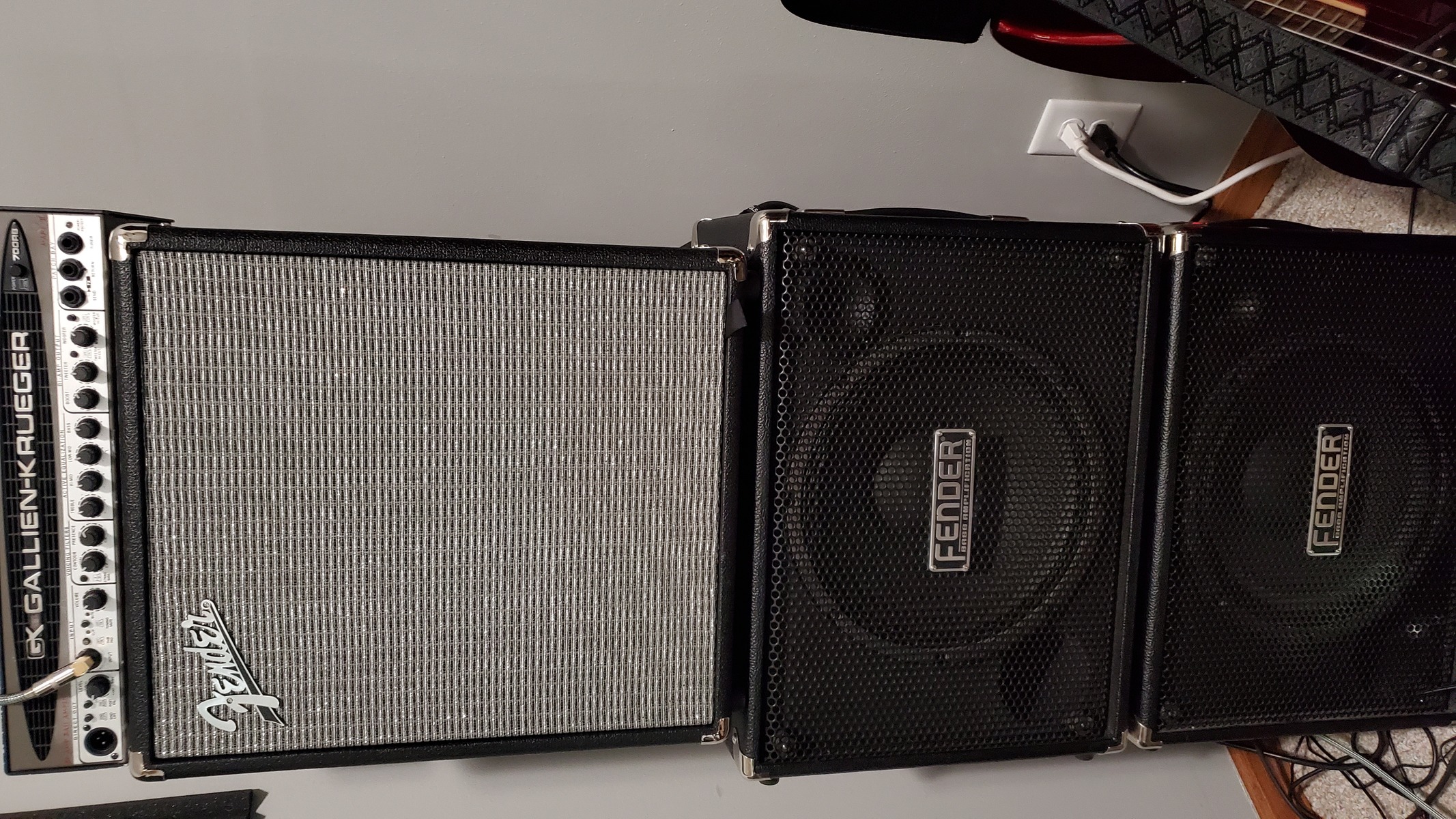 Fender Music Gear Setup by al3x751 featuring Fender Rumble 100, Gallien-Krueger 700 RB-II, and Fender Rumble 112