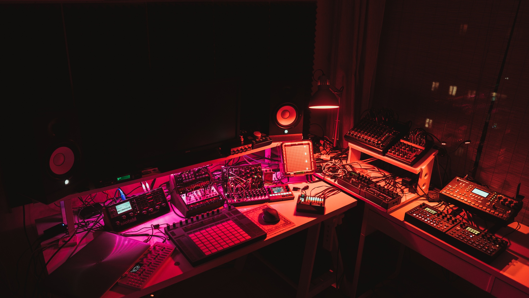 Electronic Synth Setup by vitali_harmash featuring Waldorf Blofeld Synthesizer Module, MOTU Ultralight MK3, and Yamaha HS7 and 18 more pieces of gear