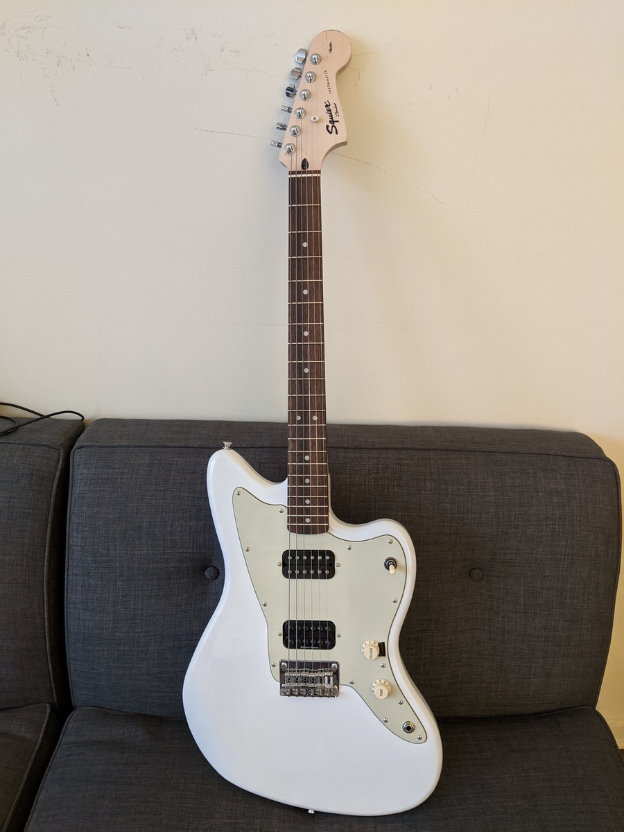 Metal Music Gear Setup by smallerthings featuring Squier Affinity Jazzmaster