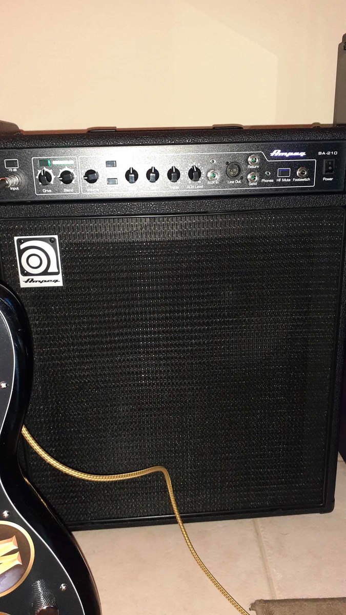 Music Gear Setup by jeremy_crockett featuring Ampeg BA-210v2 Bass Combo Amplifier