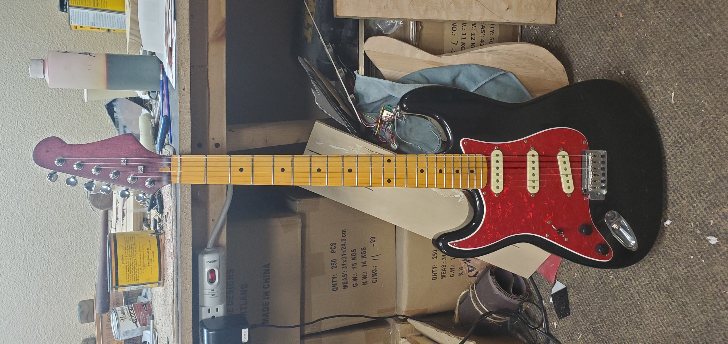 Music Gear Setup by bryce_schramm featuring Partscaster and Squier Left-Handed Stratocaster Standard