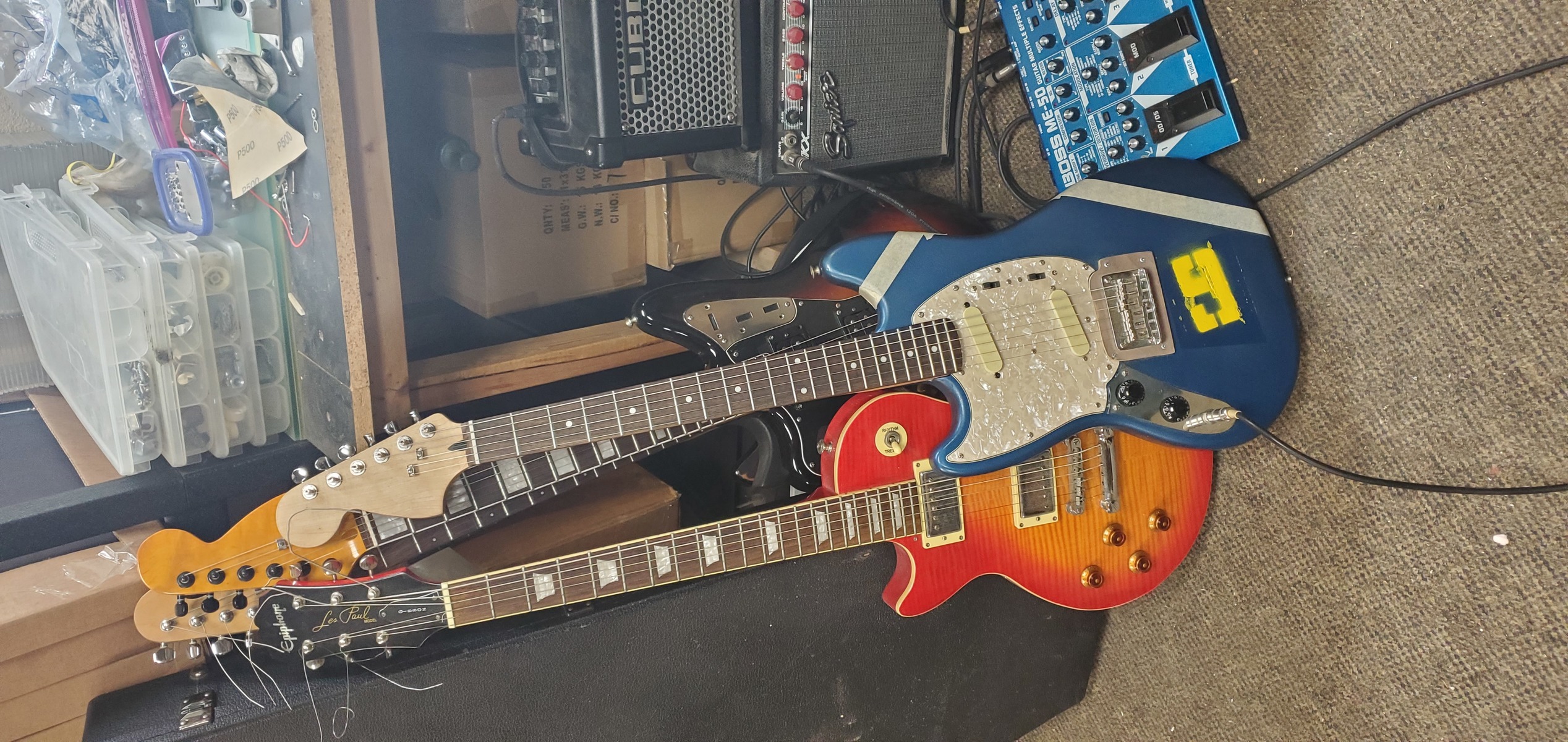 Music Gear Setup by bryce_schramm featuring Fender Kurt Cobain Mustang Left-Handed
