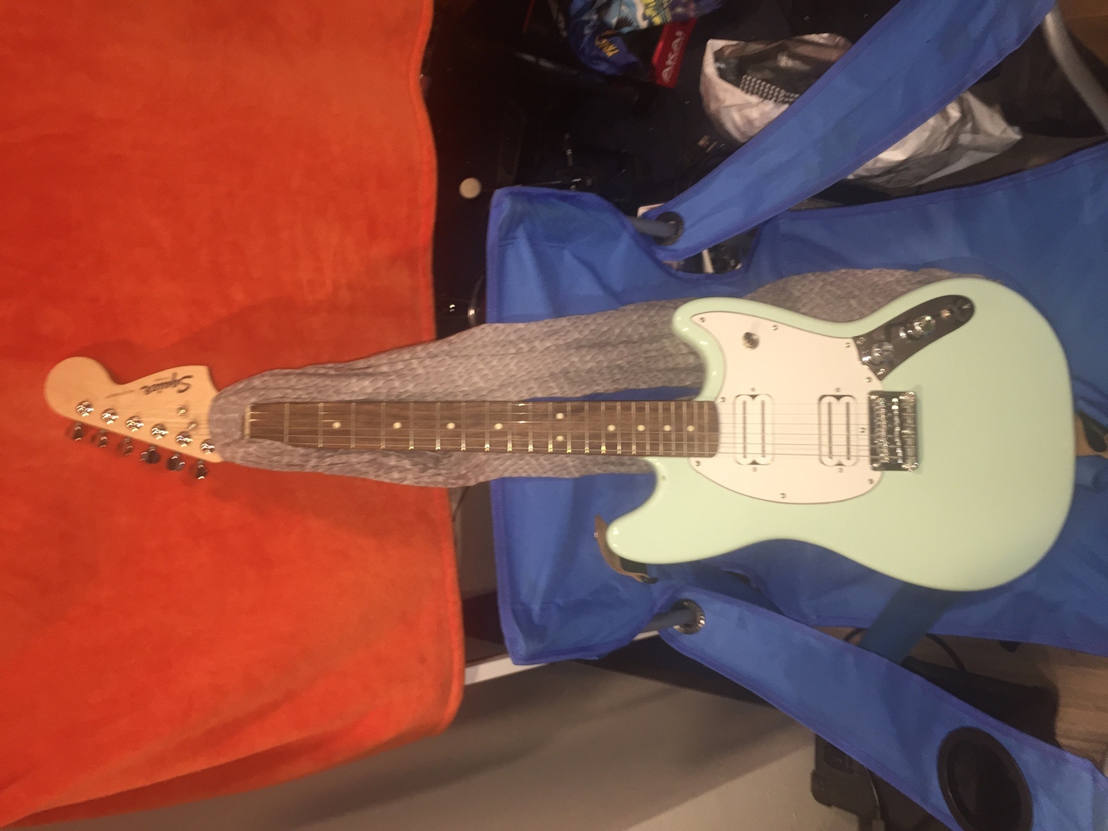 Metal Music Gear Setup by coastindave featuring Squier Bullet Mustang HH