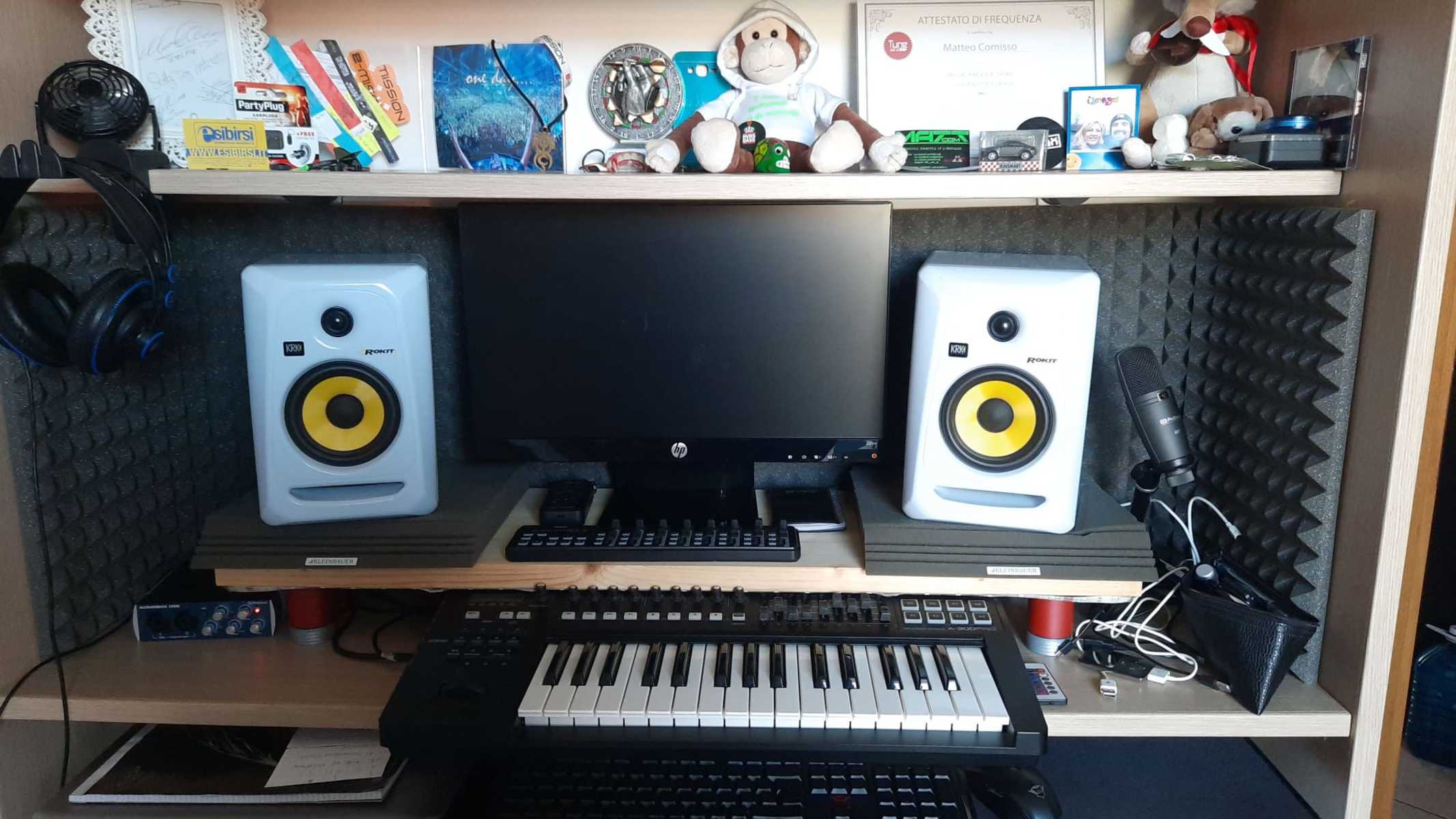 Electronic Synth Setup by matt_com featuring PreSonus AudioBox USB 2x2 Audio Recording Interface, Korg nanoKONTROL2, and PreSonus M7 and 3 more pieces of gear