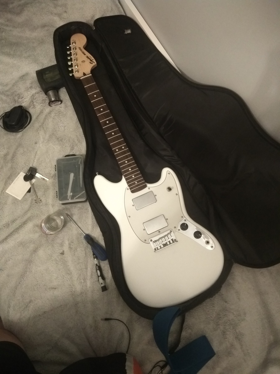 Metal Music Gear Setup by enot1k_maks featuring Squier Bullet Mustang HH