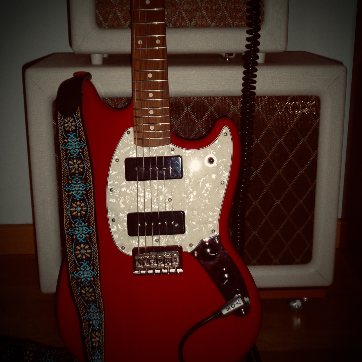 Vox Amp Rig by delarge19 featuring Vox AC4TVH, Fender Mustang 90, and Vox V112TV