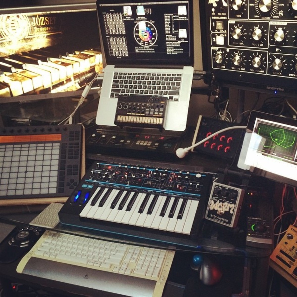 Electronic Studio Setup by joemattiello featuring Novation Bass Station II and Korg Volca Beats