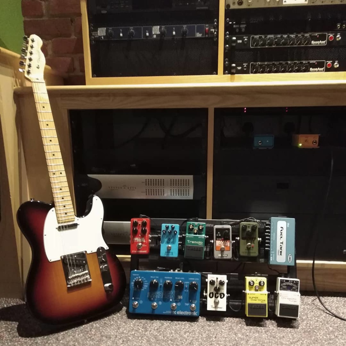 Pedalboard by kieranhopewell featuring Fulltone OCD, Boss TR-2 Tremolo, and Boss SD-1 Super OverDrive and 7 more pieces of gear