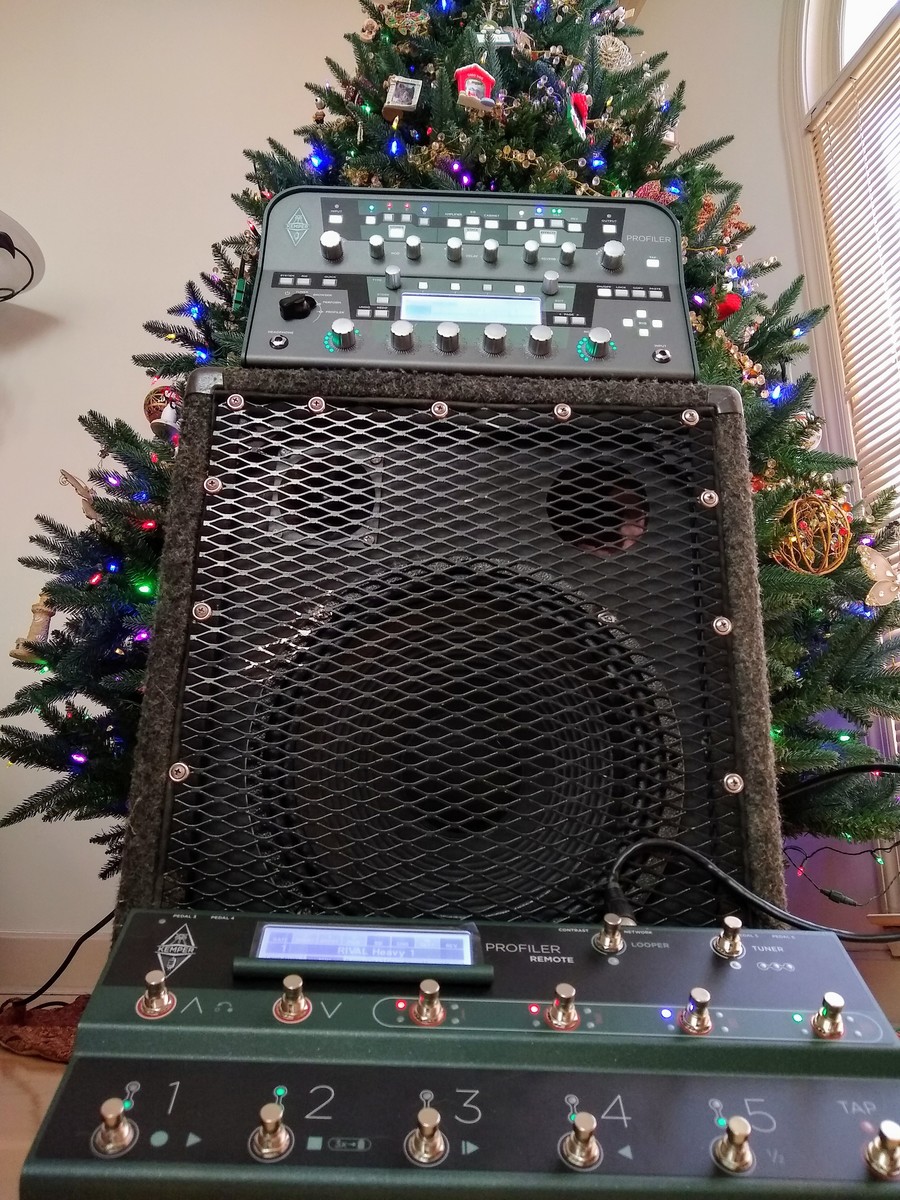 Metal Amp Rig by redgtrrocker featuring Kemper Profiler Power Head - 600-watt Profiling Head, Kemper Profiler Remote Foot Controller, and Celestion F12-X200