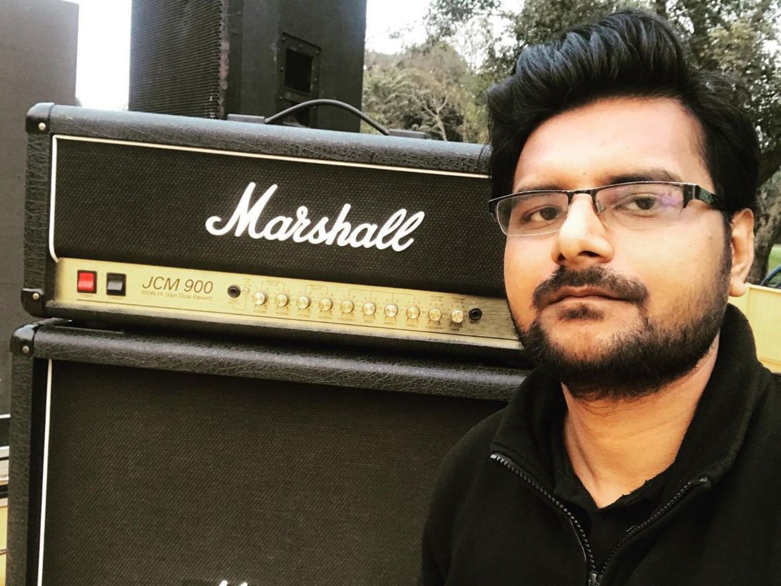 Metal Music Gear Setup by sukhendu_chakraborty featuring Marshall 4x12 Cab with V30 speakers and Marshall JCM900 2500 (50W)