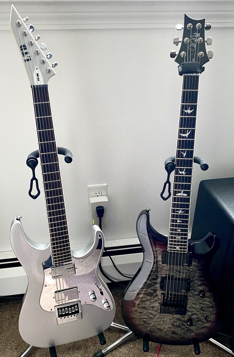 Metal Music Gear Setup by slothic featuring PRS SE Mark Holcomb and ESP LTD KS M-6 Evertune Ken Susi Signature