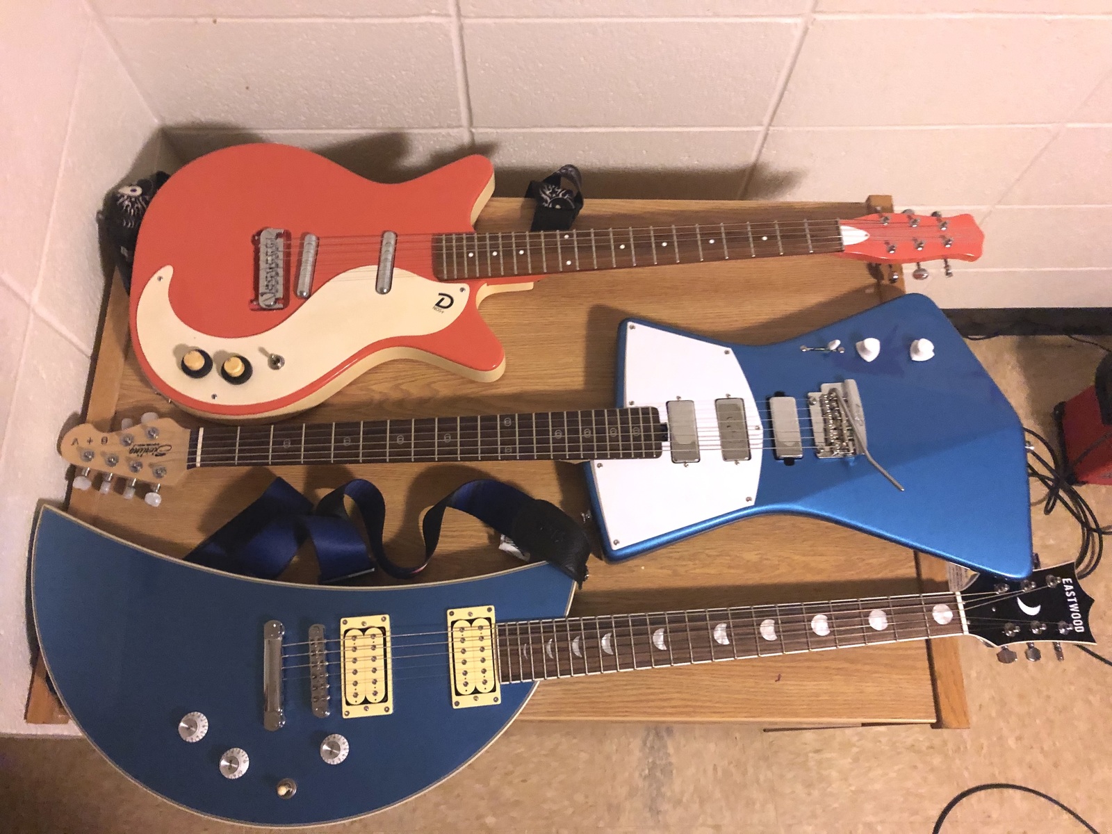 Music Gear Setup by seedystrums featuring Danelectro DC-59 NOS, Sterling St Vincent STV60 Electric Guitar, and Eastwood Moonsault