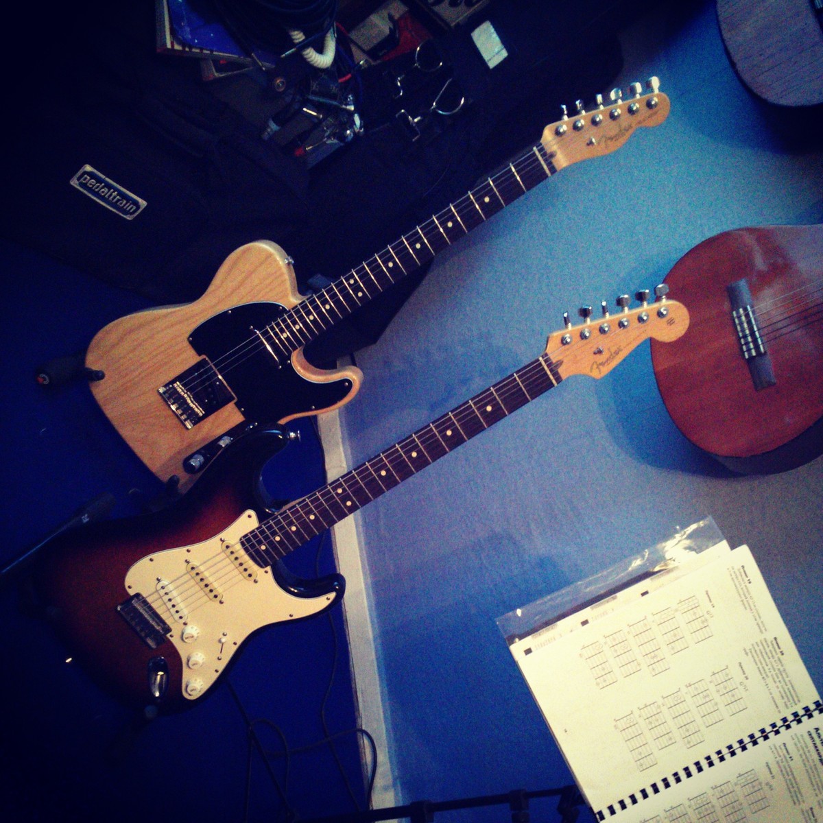 Music Gear Setup by cazanir featuring Fender Telecaster and Fender Stratocaster Electric Guitar