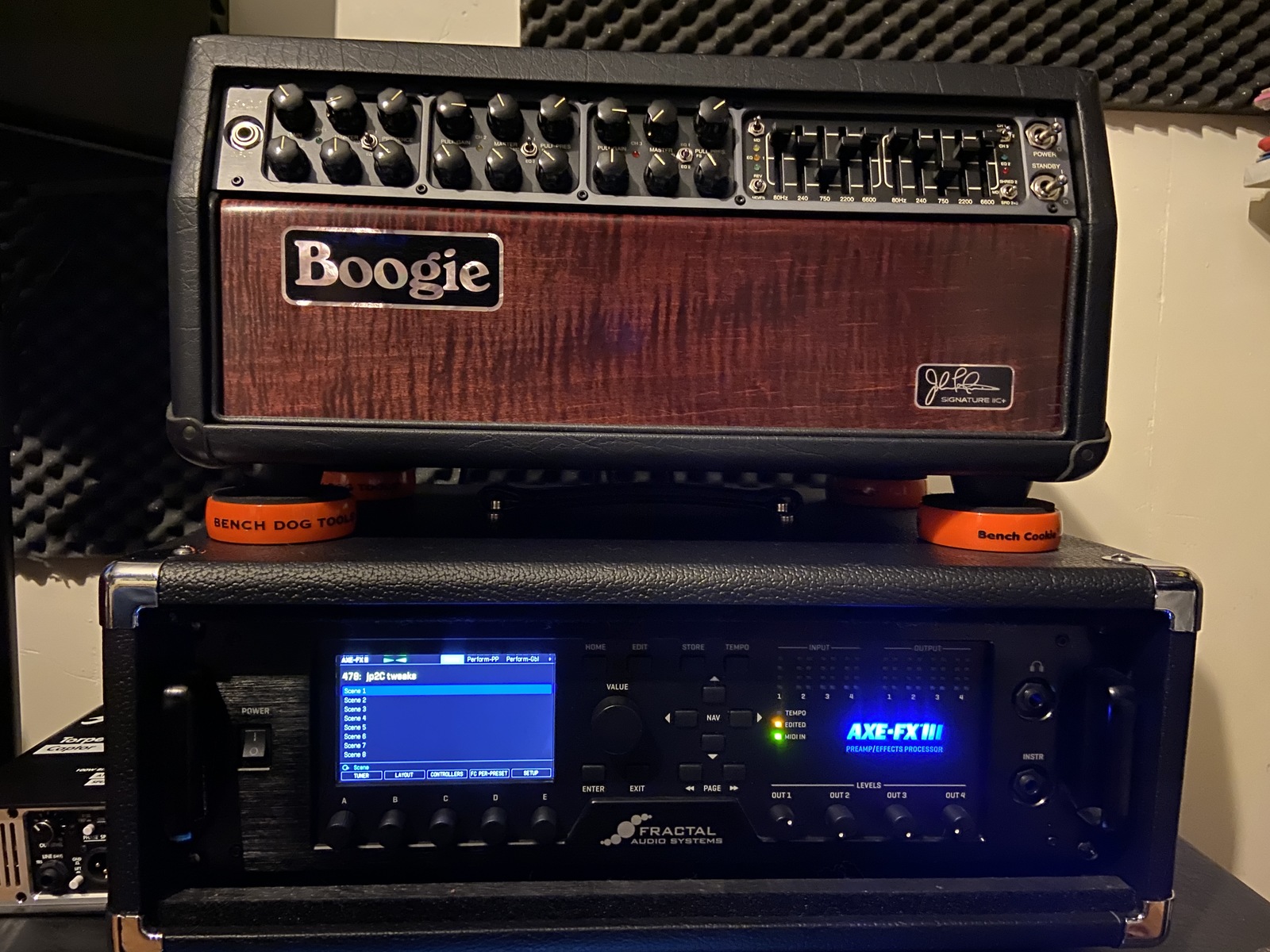 Metal Amp Rig by nomakills_officialgear featuring Mesa/Boogie JP-2C John Petrucci Signature 60/100-Watt Limited Edition Tube Head and Fractal Audio Axe-FX III Preamp/FX Processor