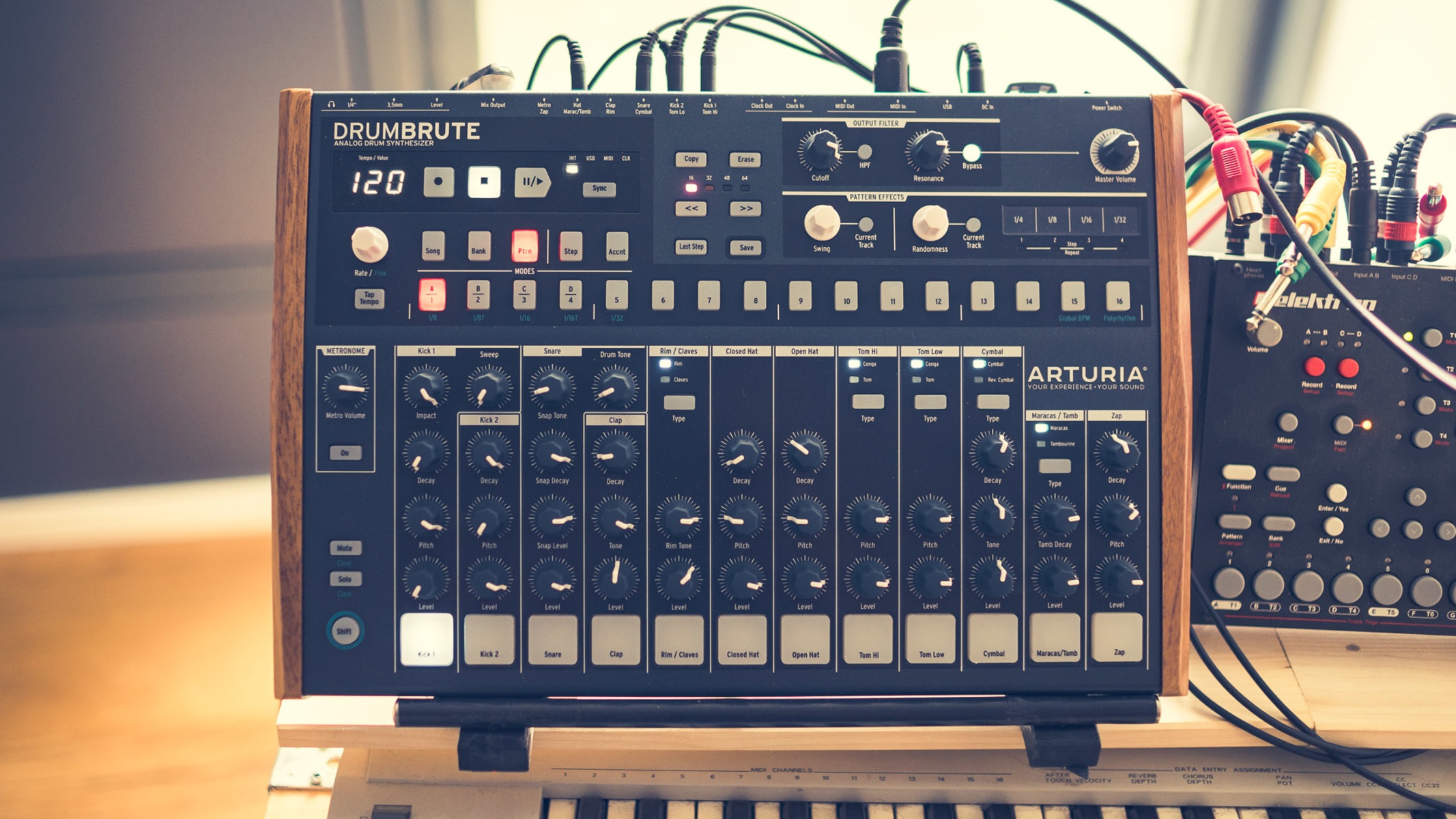 Music Gear Setup by volcarock featuring Arturia Drumbrute Analog Drum Machine