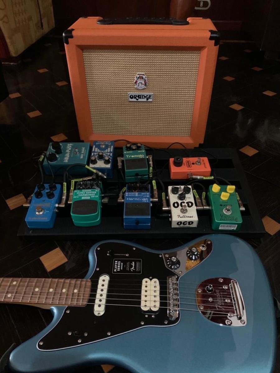 Music Gear Setup by cesar_ruiz featuring Fulltone OCD, Boss TR-2 Tremolo, and MXR M101 Phase 90 and 3 more pieces of gear